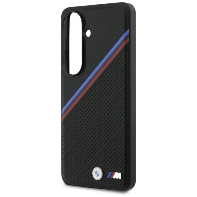 Case BMW Tricolor Metal Logo MagSafe for  Samsung Galaxy S26 black - imagine 6
