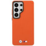 Case BMW M Metal Logo MagSafe for Samsung Galaxy S26 Ultra orange - imagine 3