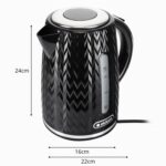 NELO kettle  capacity 1.7 l  power 2000 W  black - imagine 9