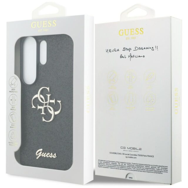 Case Guess Fixed Glitter Big 4G Metal    Logo for Samsung Galaxy S26 Ultra black - imagine 8