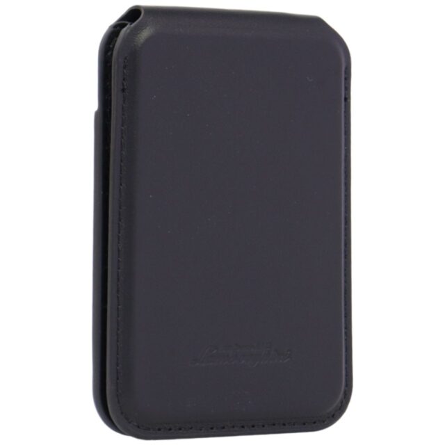 Magnetic Wallet Lamborghini D1 Genuine Leather MagSafe Phone Stand green - imagine 5