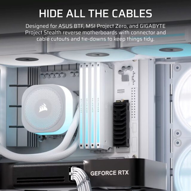Corsair 4500X LX-R RGB Tempered Glass Mid-Tower  White Midi Tower - imagine 8