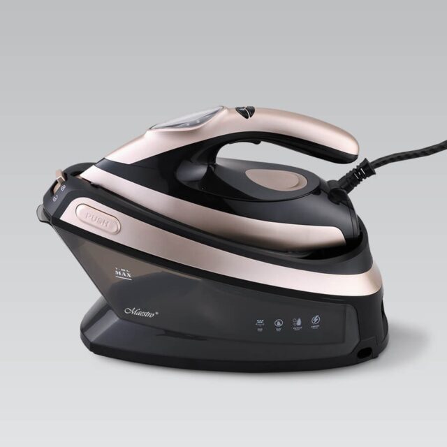 Maestro MR-320C steam ironing station 2400 W 1.5 L Ceramic soleplate Black  Pink gold - imagine 3