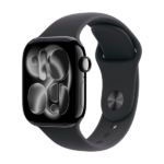 Watch Apple Watch Series 11 (2025) GPS 42mm Jet Black Aluminium Case with Black Sport Band M/L - Black