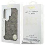 Guess PU Leather 4G Gold Frame Magnetic Zadní Kryt pro Samsung Galaxy S26 Ultra Brown - imagine 9