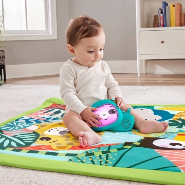 FISHER PRICE EDUCATIONAL 3IN1 RAINFOREST MAT HJW08 - imagine 5
