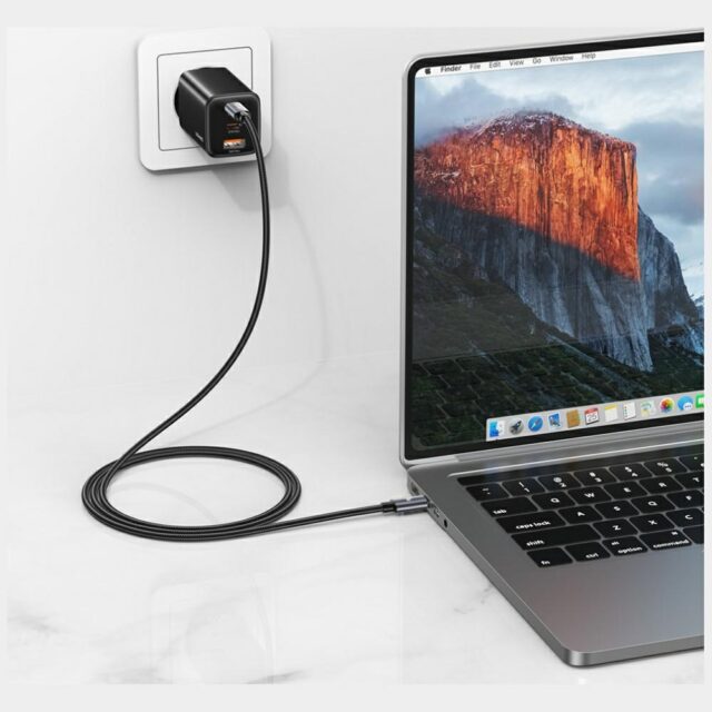 Cable USAMS U91 60W USB-C to USB-C 1m tarnish - imagine 3