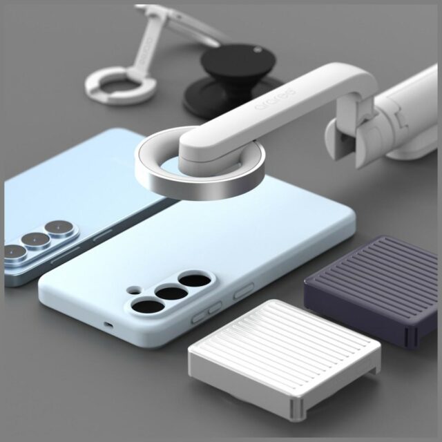 Case Araree Typo Skin M MagSafe for       Samsung Galaxy S26 light blue - imagine 3