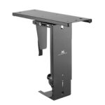 Maclean MC-885 B Under Desk Computer Holder Black Adjustable Max. 10kg. - imagine 3