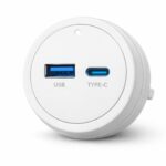 GONEO POWER TRACK FRANCUSKI ADAPTER STANDARDOWY USB BIAŁY