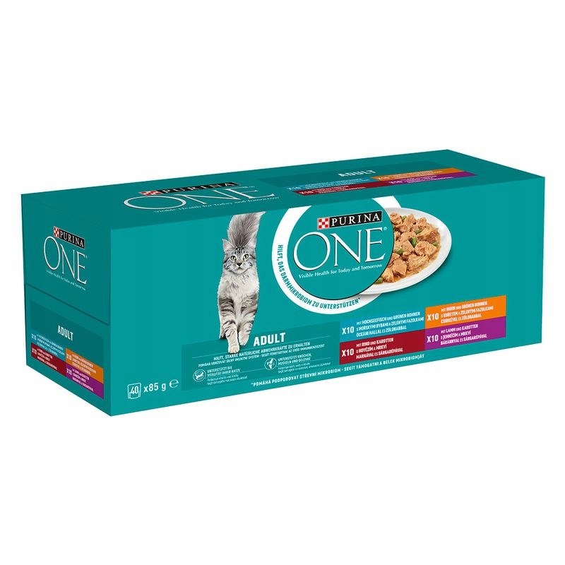 cps-15eb6b70d668c54845cbb9d242a8e401-2026-03-22-03-06-28 PURINA ONE Multipack Adult Cat mix 40x85g - imagine 1