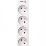 KERG power strip with circuit breaker-4 USBC+USBA sockets 16A 1 5m