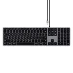 Satechi Slim W3 Keyboard USB-C with numpad (gray)