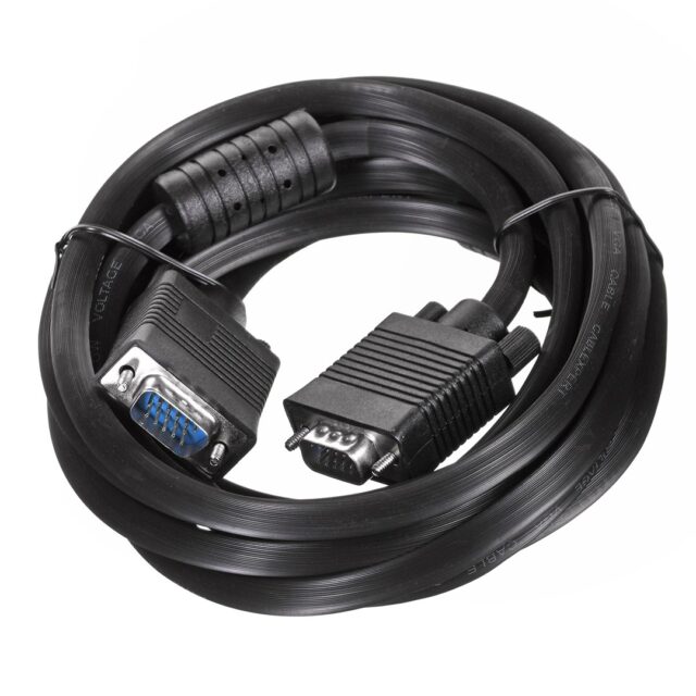 Gembird CC-PPVGA-10-B VGA cable 3 m VGA (D-Sub) Black - imagine 2