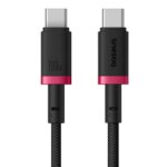 Baseus Dura Type C to Type C 100 W fast charging cable 2 m Black  Red - imagine 2