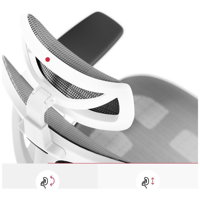 Ergonomic chair Diablo Chairs V-Basic white-gray - imagine 6