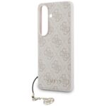 Case Guess 4G Classic Logo Charm MagSafe for Samsung Galaxy S26 pink - imagine 5