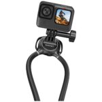 Neck Mount for sport camera USAMS JoyGo Joy01 black - imagine 6