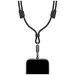 ENERGEA Lasso Lanyard Cable USB-C Phone Lanyard - USB-C 1.5m 240W Black - imagine 2