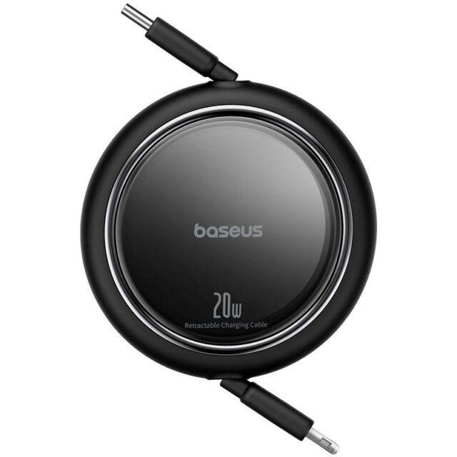 Baseus Free2Pull - 20 W USB-C to Lightning Retractable Cable  1 m (black) - imagine 5