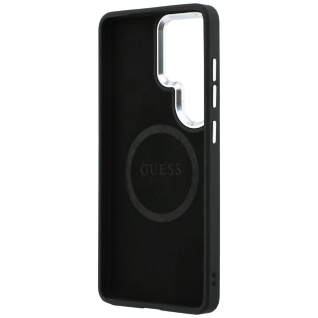 Case Guess Embossed Ring Triangle Logo   MagSafe for Samsung Galaxy S26 Ultra black - imagine 7