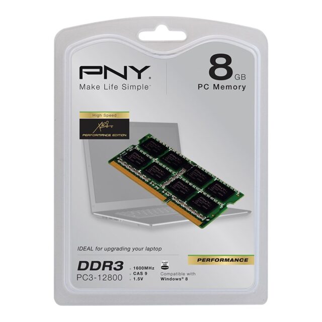 PNY 8GB DDR3 1600MHz memory module 1 x 8 GB - imagine 3