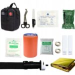 Tactical military first aid kit with 12 elements. HELBO Depan HEL004 black