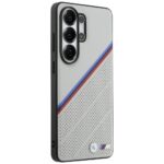Case BMW Tricolor Metal Logo MagSafe for  Samsung Galaxy S26 Ultra grey - imagine 4