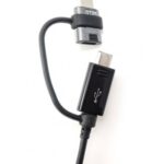 EP-DG950DBE Samsung Combo microUSB Datový Kabel s redukcí USB-C 1.4m Black (Bulk)