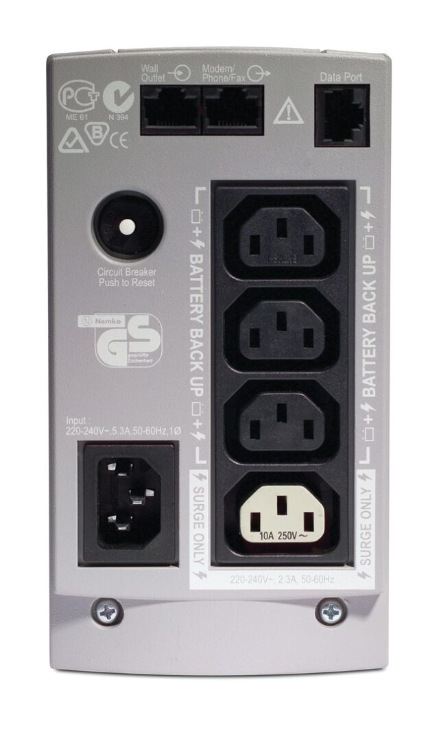 APC Back-UPS  350VA/210W  Tower  230V  4x IEC C13 Outlets   User Replaceable Battery - imagine 3
