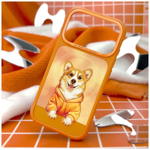 Etui Nimmy Gentle Pets Series Dog         MagSafe do iPhone 17 Pro Max pomarańczowy - imagine 7