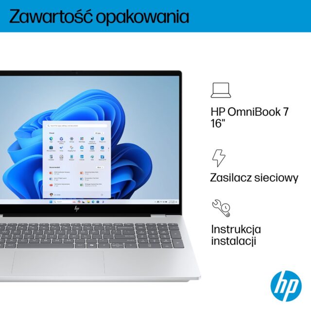 HP OmniBook 7 16-az0222nw Core 5 210H 16 2K 300nits AG 16GB DDR5 5200 SSD512 Intel Graphics Cam 5 Mpx IR 70Wh Win11 Glacial Silver 2Y - imagine 10