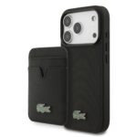 Lacoste Iconic Petit Pique MagSafe Zadní Kryt + Peněženka pro iPhone 17 Pro Black