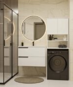 WASHING MACHINE CABINET POLA MULTI WHITE - imagine 9