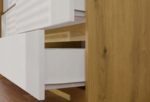 M6 MALWA CHEST OF DRAWERS 120 CM 6 DRAWERS OAK ARTISAN/WHITE - imagine 8