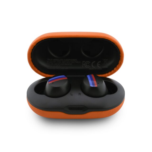 Headphones Bluetooth TWS BMW M Metal Logo ENC orange - imagine 3
