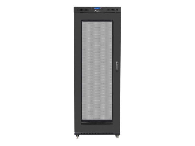 Lanberg FF01-8227-23BL rack cabinet 27U Freestanding rack Black - imagine 5