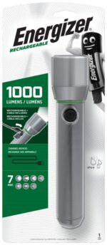 Energizer Metal Vision HD Rechargeable LED Handheld Flashlight 1000 LM  USB charging - imagine 2