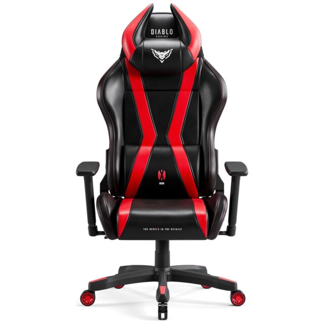 Gaming chair Diablo Chairs X-Horn 2.0 Normal Size black-red - imagine 2
