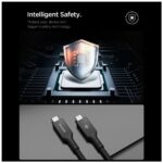 Kabel Spigen EB10015CC Essential USB-C    100W 1.5m czarny - imagine 7