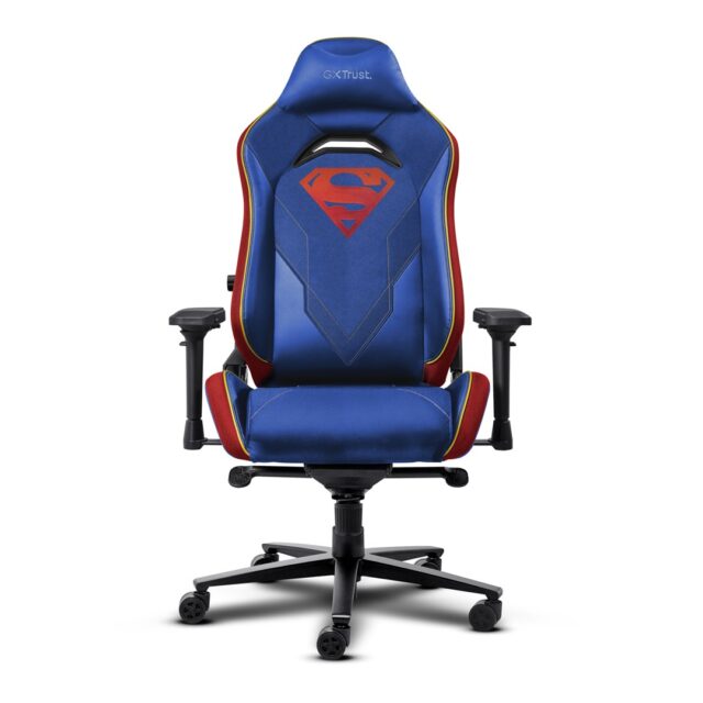 Trust GXT 721SM Ruya Pro Universal gaming chair Padded seat Blue  Red - imagine 3