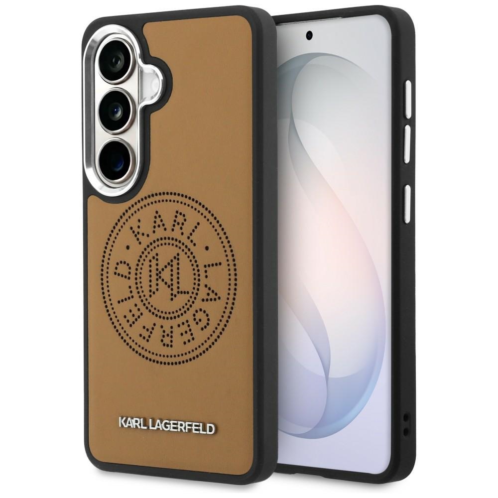 cps-1b4dbb184e927a011e020787a94cc591-2026-03-26-09-35-06 Case Karl Lagerfeld Perforated KL MagSafe for Samsung Galaxy S26 brown - imagine 1