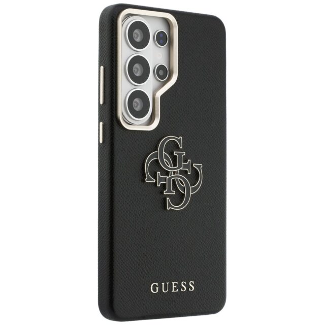 Case Guess Grained Big 4G Metal Logo for  Samsung Galaxy S26 Ultra black - imagine 5