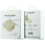 Earphones TWS Guess Pearl Strap beige - imagine 5