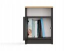 GALAX 30/1D BEDSIDE TABLE  ANTHRACITE/ARTISAN - imagine 2