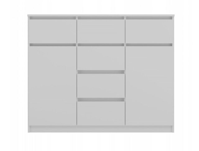 MALWA 2D6S WHITE CHEST OF DRAWERS - imagine 2