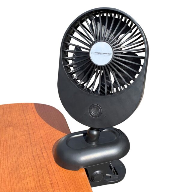 Esperanza EHF103K  Compact USB Fan  BLACK - imagine 2