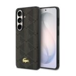 Lacoste PVC Blend Monogram Gold Logo Magnetic Zadní Kryt pro Samsung Galaxy S26+ Brown