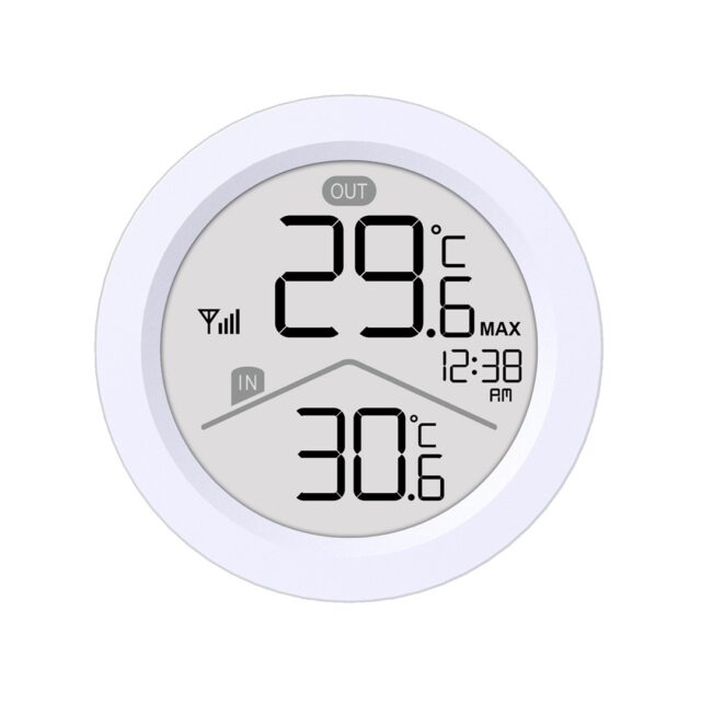 GreenBlue wireless weather station  IN/OUT temperature  clock  °C/°F selectable  range up to 60 m  GB162 - imagine 4