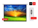 Maclean MC-561 electric projection screen 135  300x168cm 16: 9 with wall control and remote control